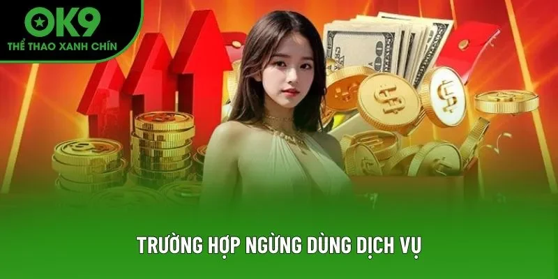 Trường hợp ngừng dùng dịch vụ